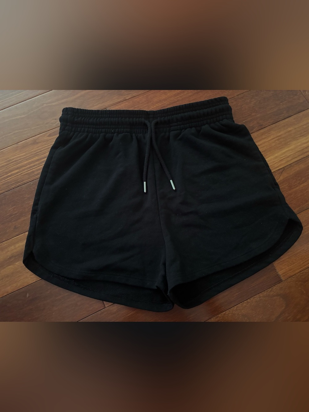 H&M women’s French terry shorts black size S